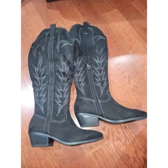 Universal Thread Sommer Boots Size 5 Embroidered Western Coastal Cowgirl NEW - Picture 1 of 2